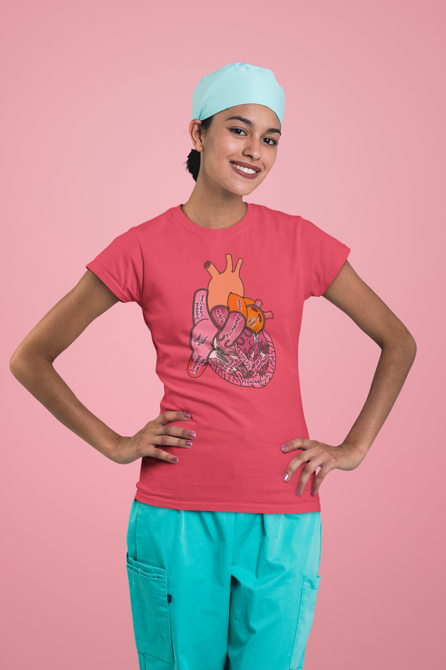 Anatomical Heart Label T-Shirt