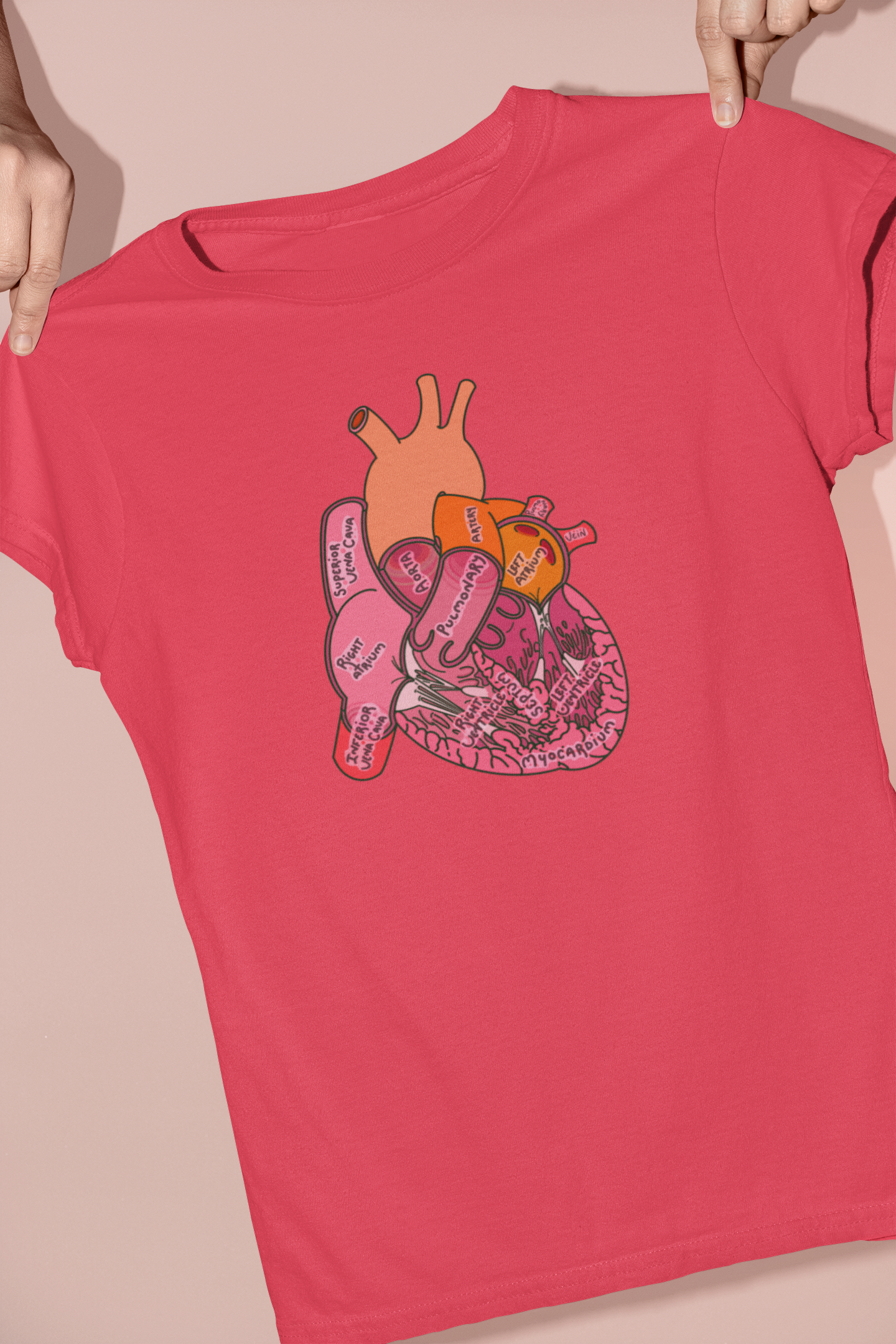 Anatomical Heart Label T-Shirt
