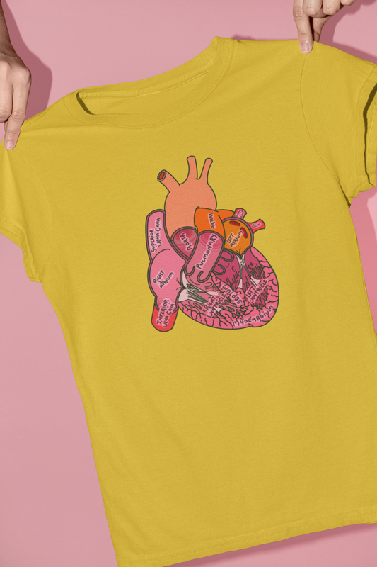 Anatomical Heart Label T-Shirt