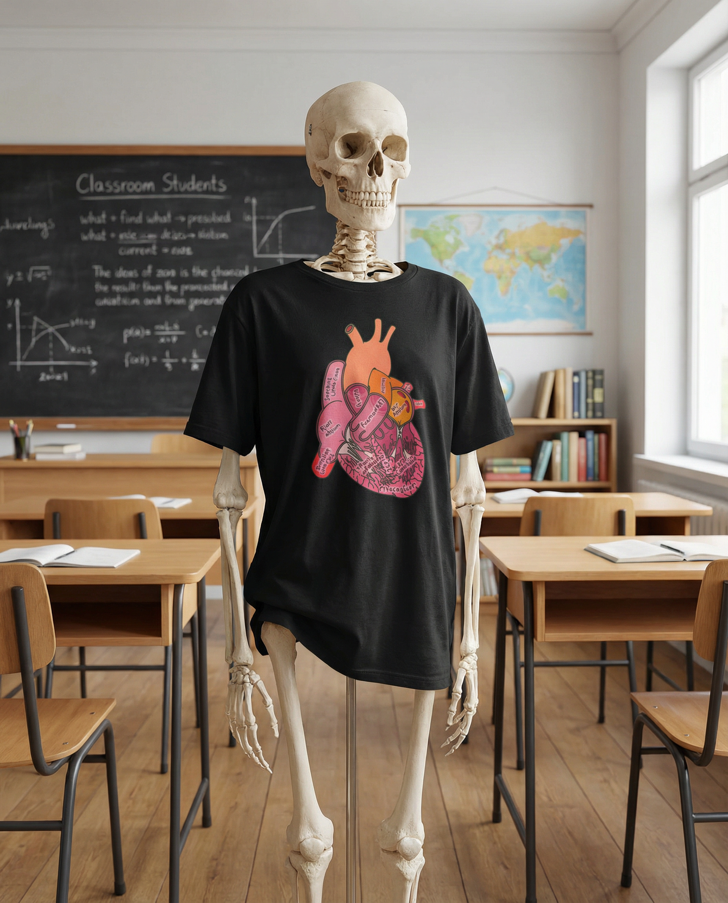Anatomical Heart Label T-Shirt