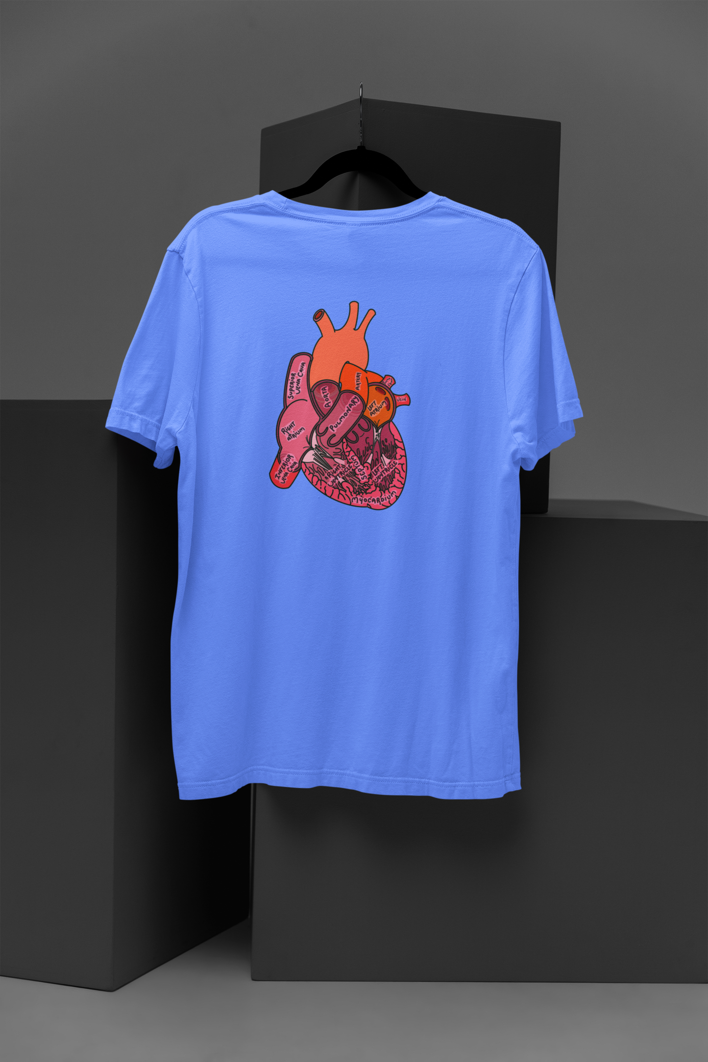 Anatomical Heart Label Diagram Shirt