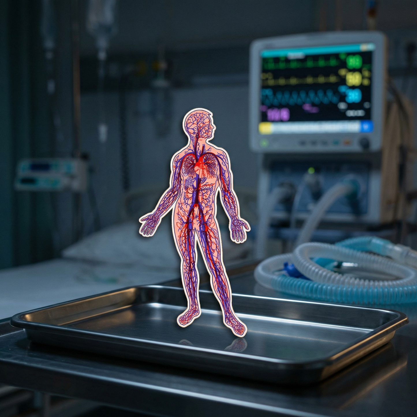 Anatomical Arteries and Veins Sticker