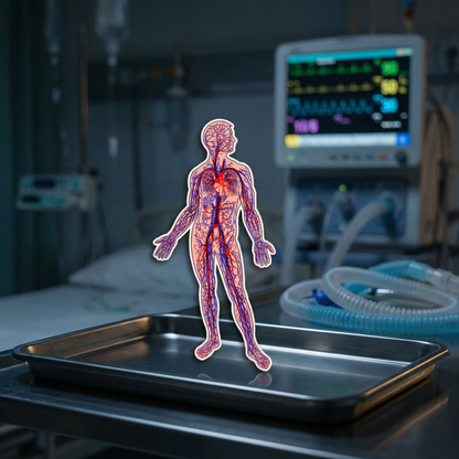 Anatomical Arteries and Veins Sticker