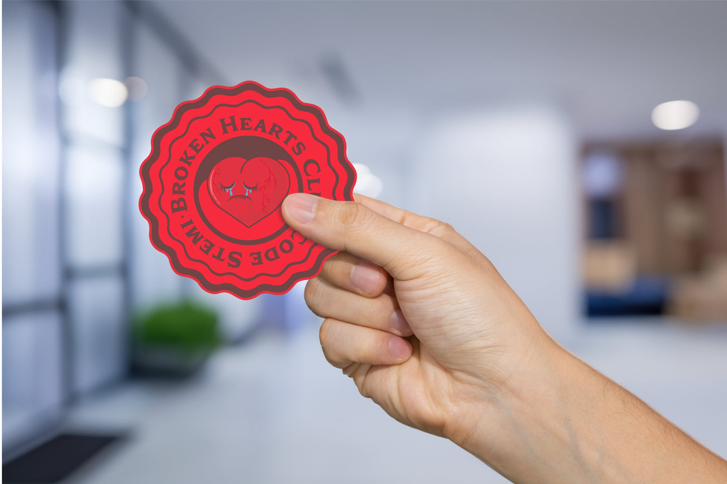 Broken Hearts Club Sticker , Code STEMI