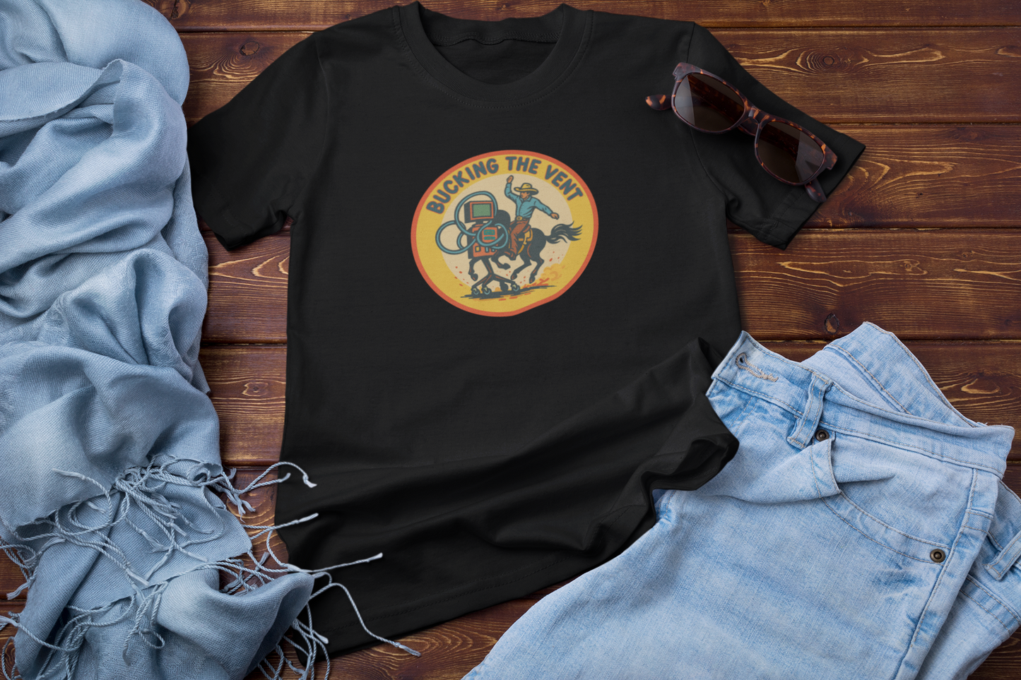 Bucking The Vent, ICU/RT T-Shirt