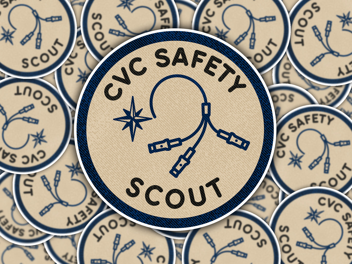 CVC Central Venous Catheter Safety Scout Badge (Sticker)