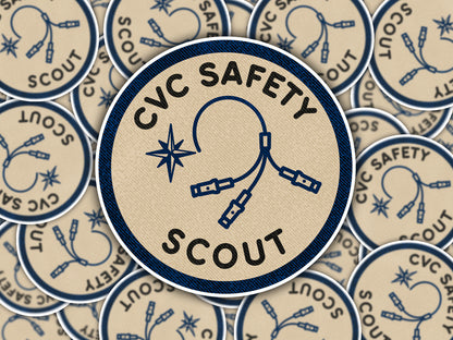 CVC Central Venous Catheter Safety Scout Badge (Sticker)