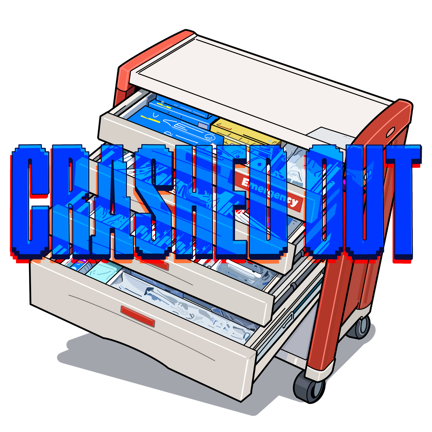 Crashed Out, Crash Cart Sticker