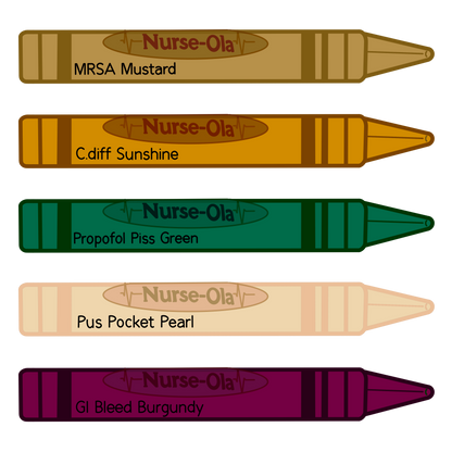 Nurse-ola Crayons T-shirt