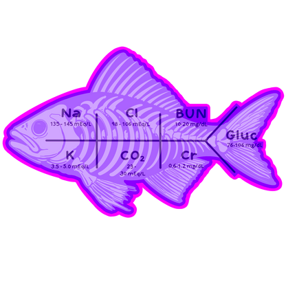 Fishbones Medical Lab Values T-Shirt