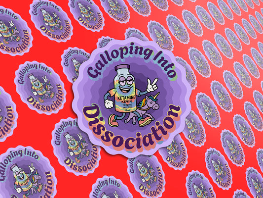 Galloping Into Dissociation, Ketamine Kevin Sticker