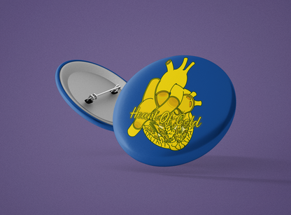 Heart of Gold Button