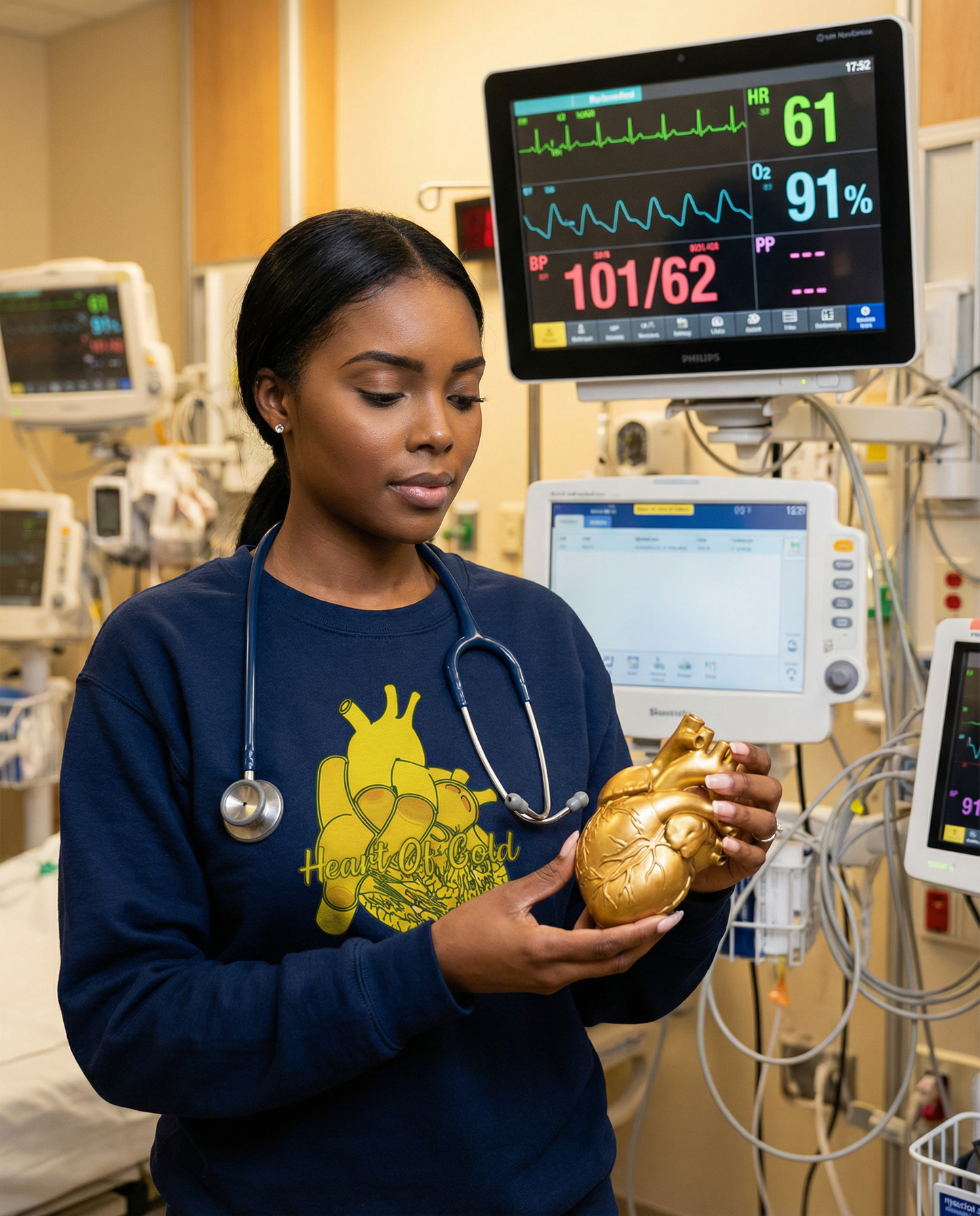 Heart of Gold Sweatshirt - Anatomical Eureka!