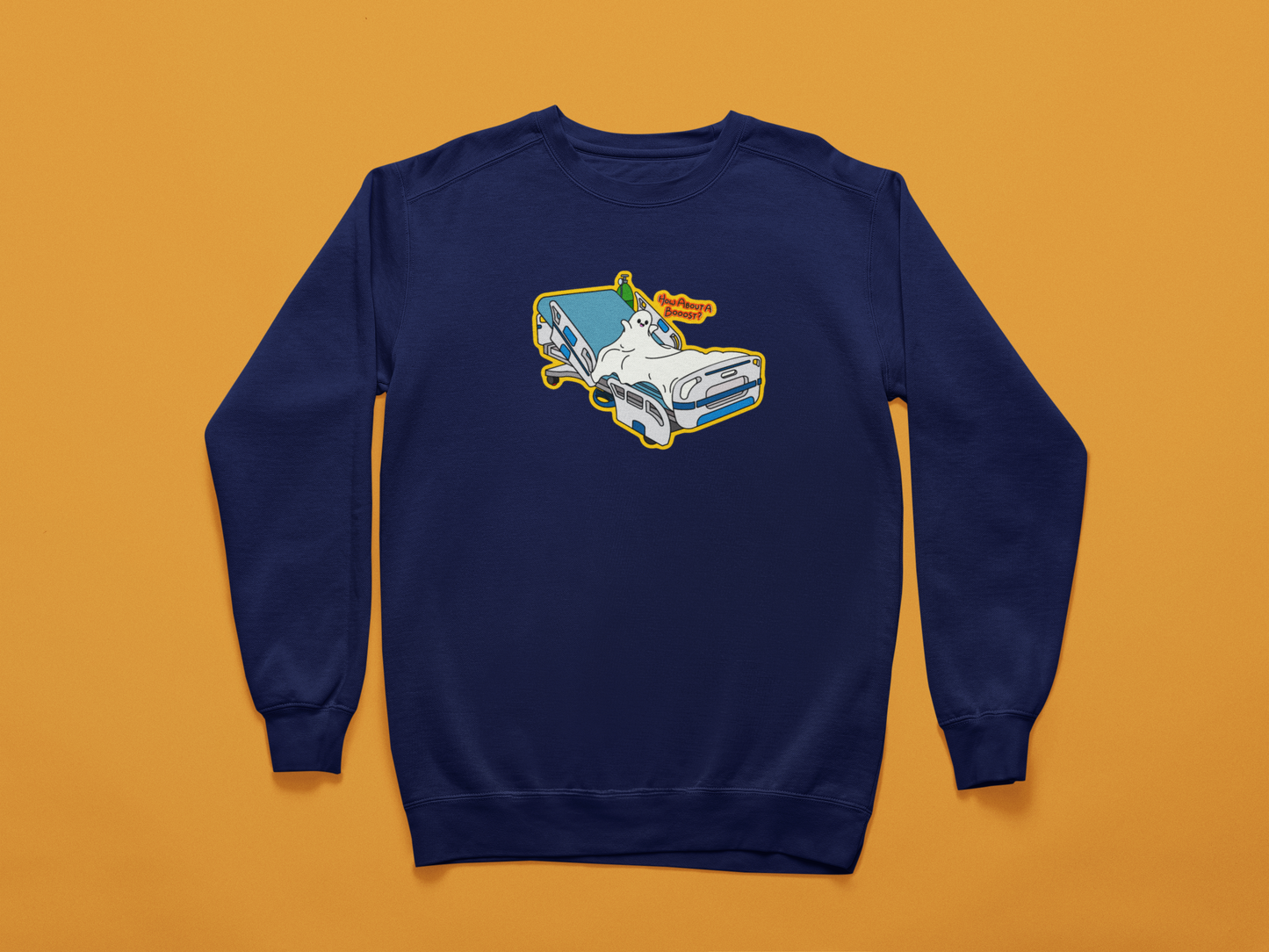 How About A Booost - Spooky Nurse Sweatshirt