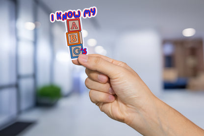 I Know My ABGs Sticker