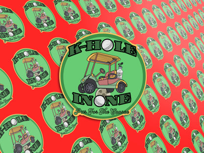 K-Hole In One Sticker, Ketamine Sticker