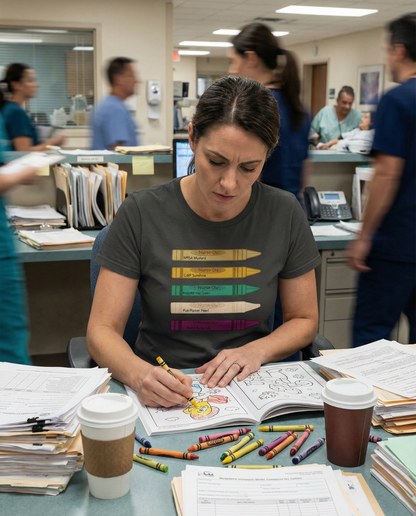 Nurse-ola Crayons T-shirt