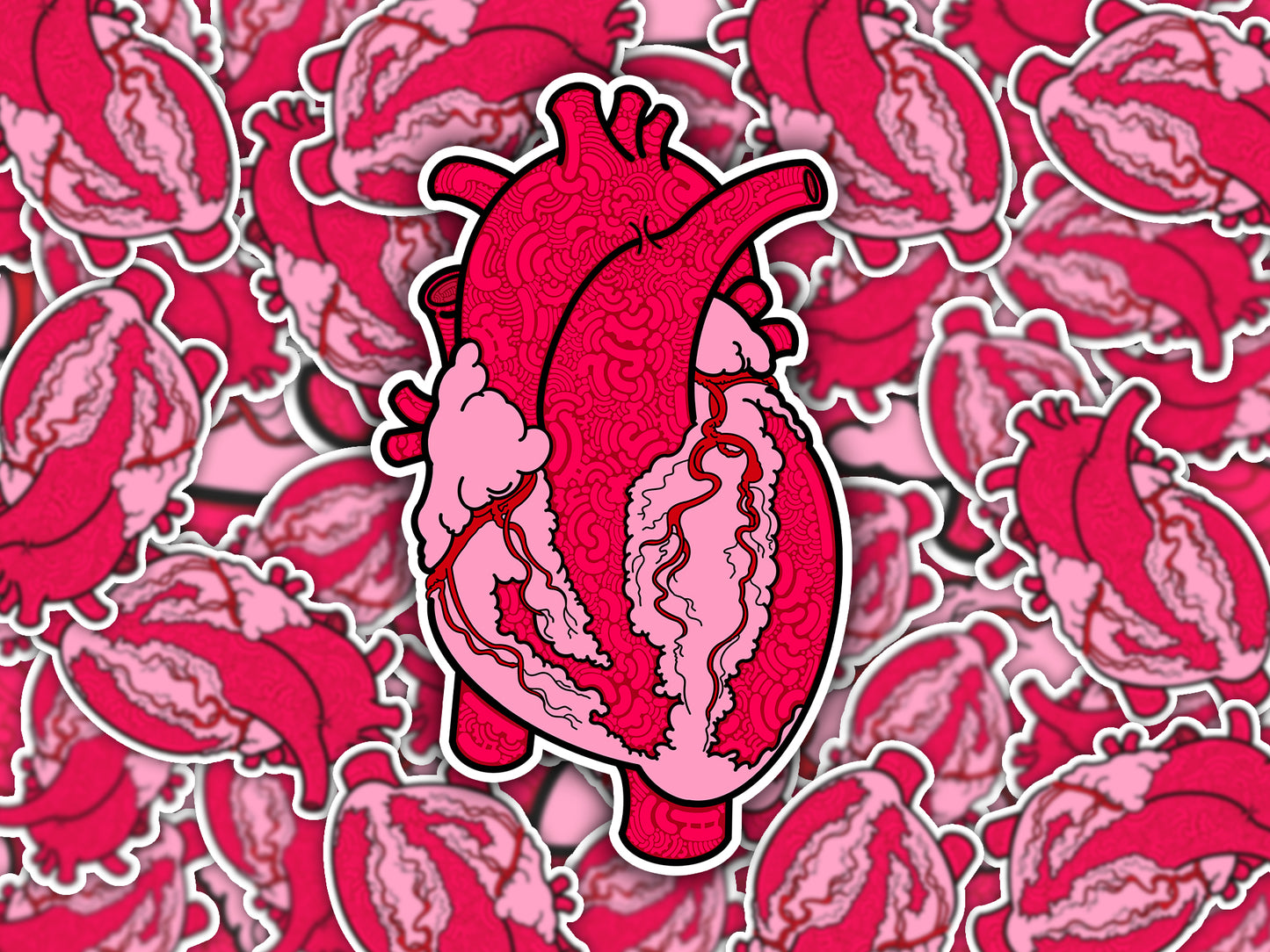 Anatomical Heart Sticker - Perfect for Medical/Nursing Enthusiasts and Art Lovers