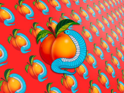 Peach Leech, External Catheter Sticker