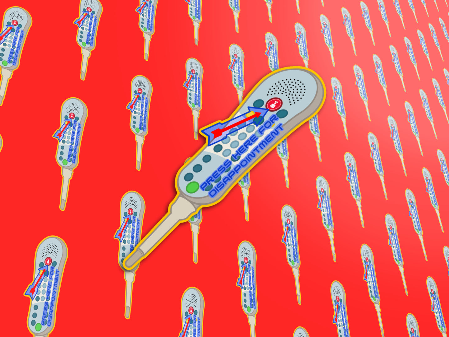 Press Here For Disappointment, Call Light Sticker