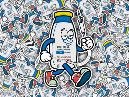 Propofol Pete Sticker