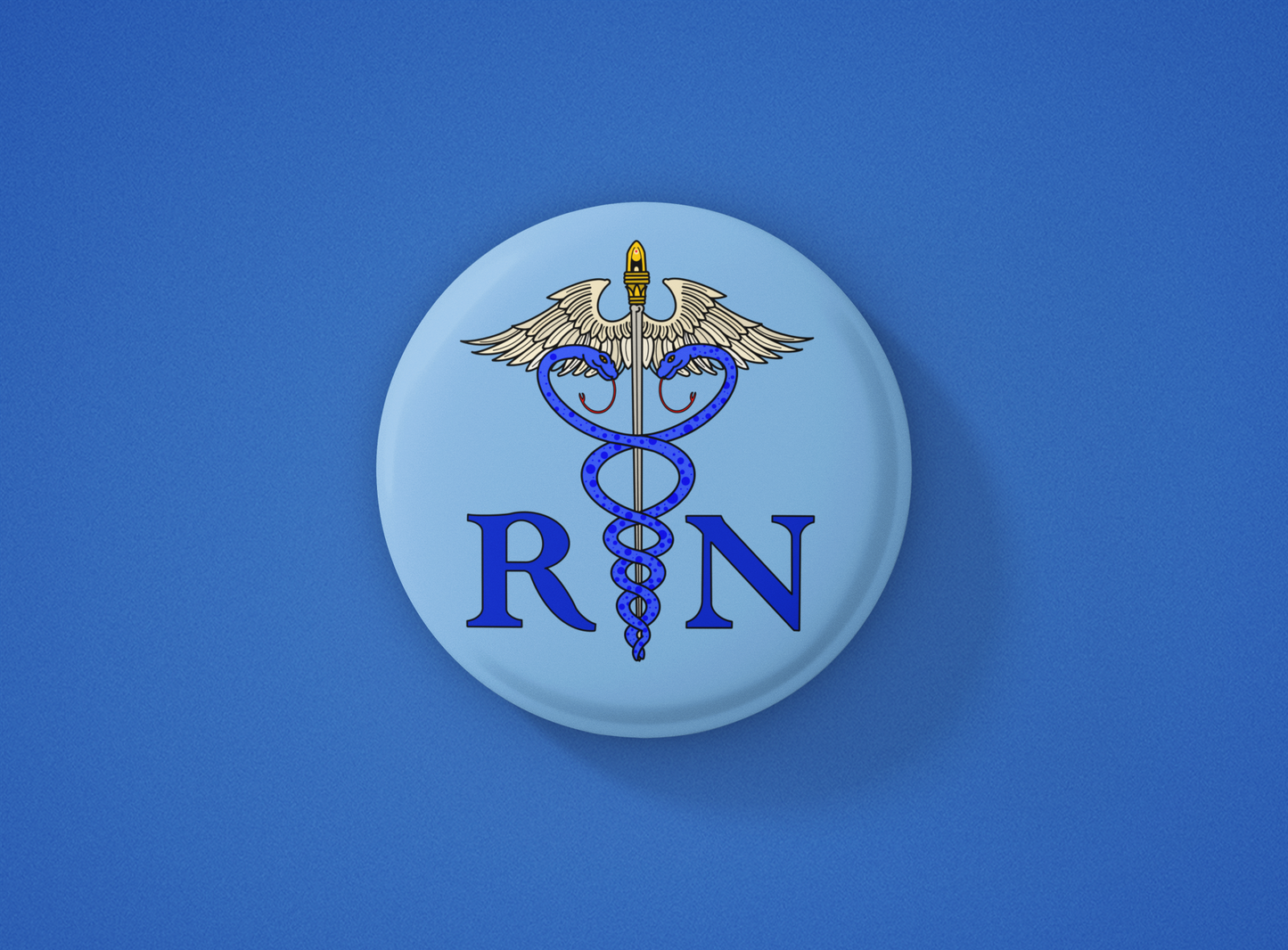 RN Caduceus Button