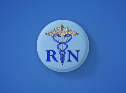 RN Caduceus Button
