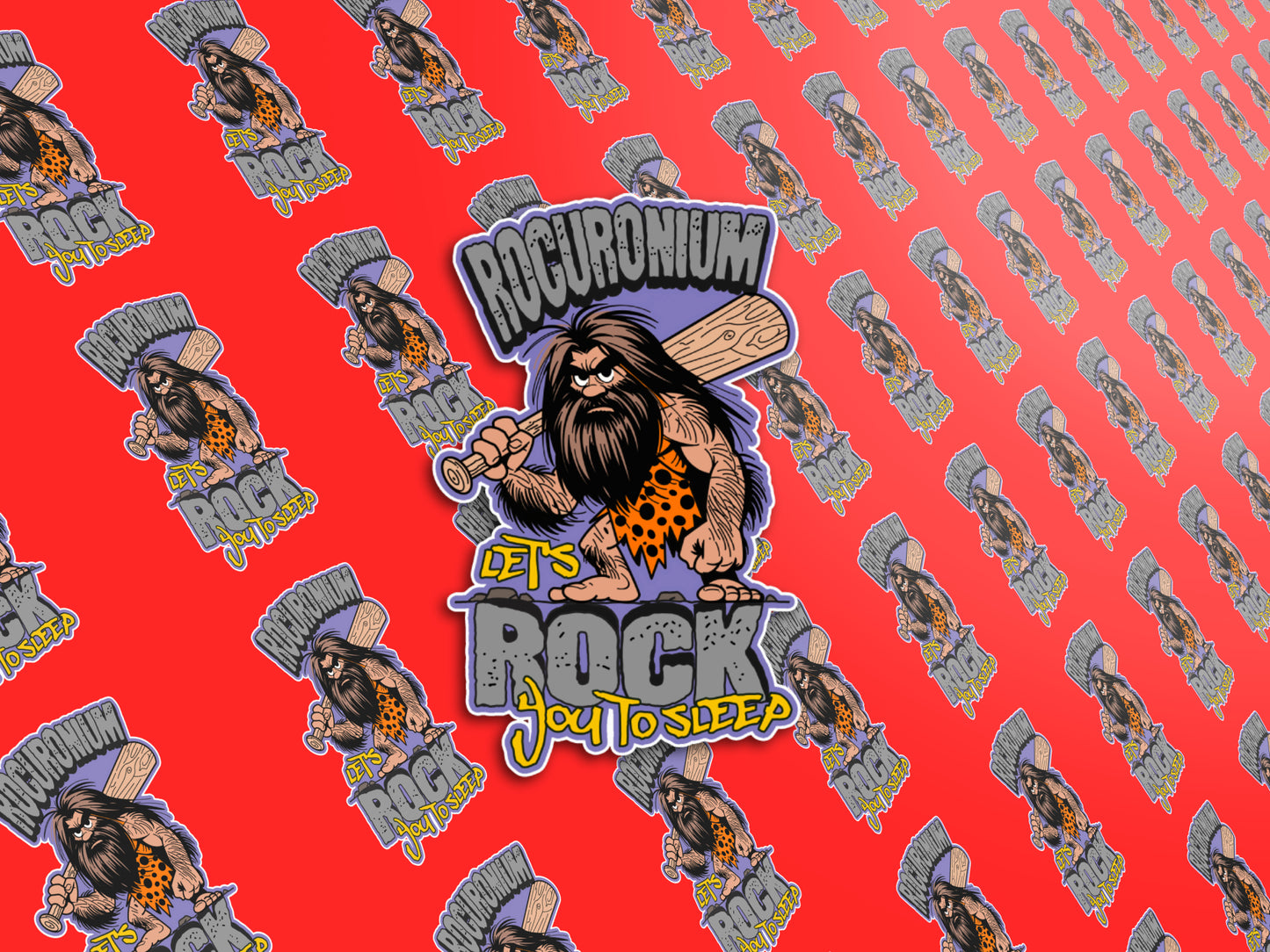 Anesthesia Rock You To Sleep - Rocuronium Sticker