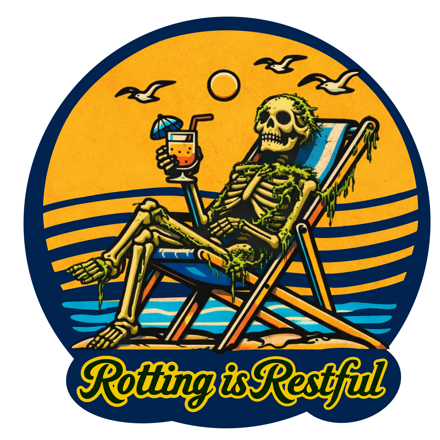 Rotting Is Restful Sticker