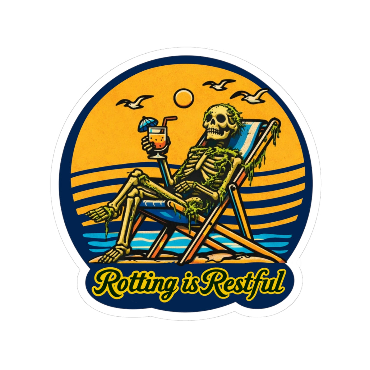 Rotting Is Restful Sticker