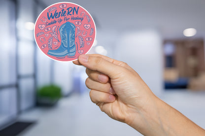 WesteRN Nurse Sticker -Saddle Up For Healing,