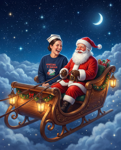 Sedation and Sleigh - Santa’s Festive Sedation Delivery Sweatshirt