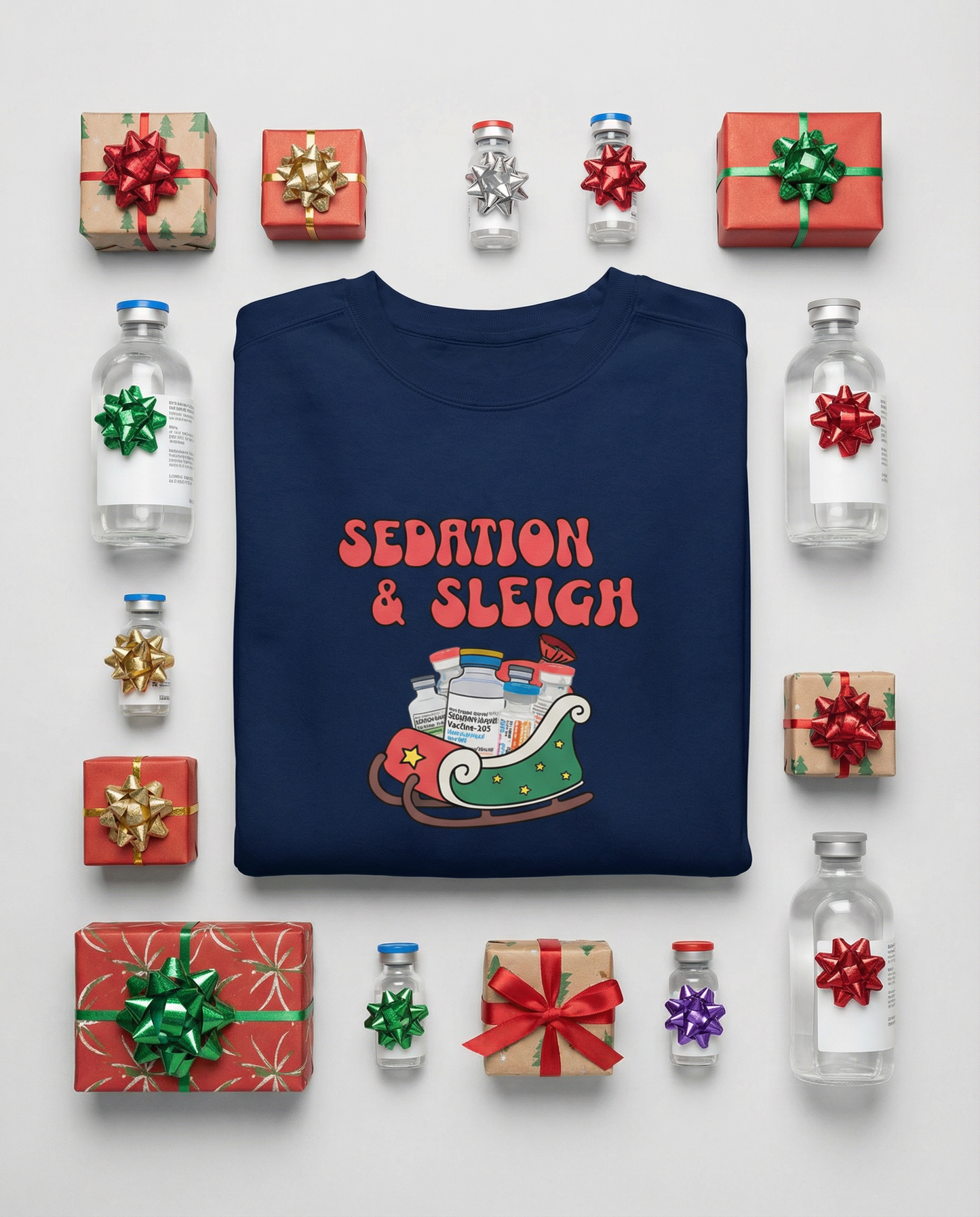 Sedation and Sleigh - Santa’s Festive Sedation Delivery Sweatshirt