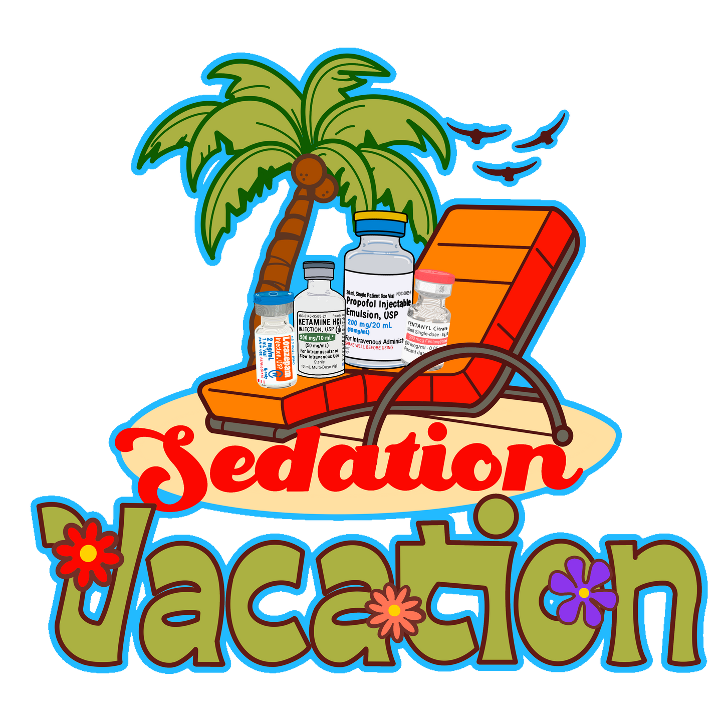 Sedation Vacation ICU T-Shirt