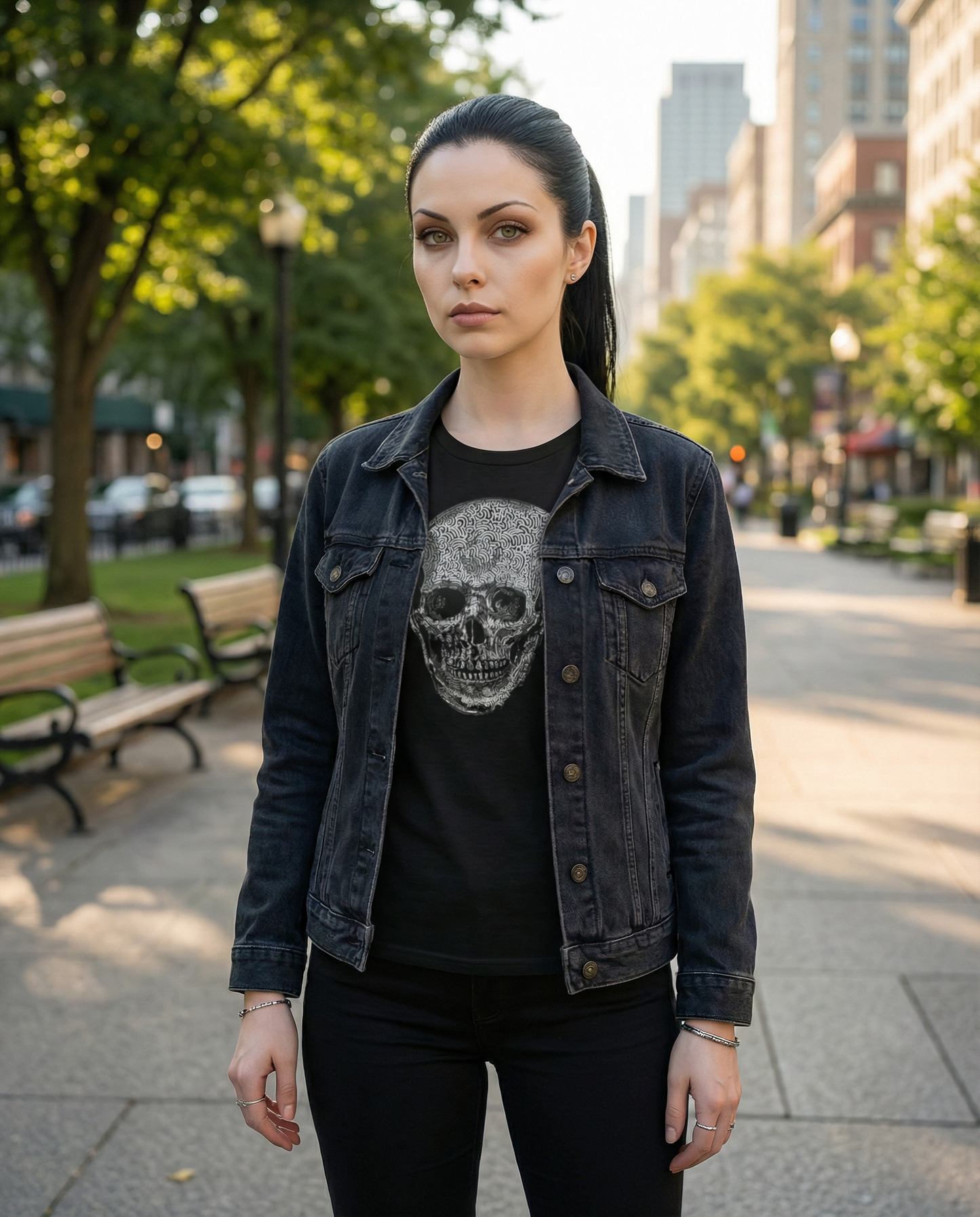 Skull T-Shirt - Artistic Skull Design