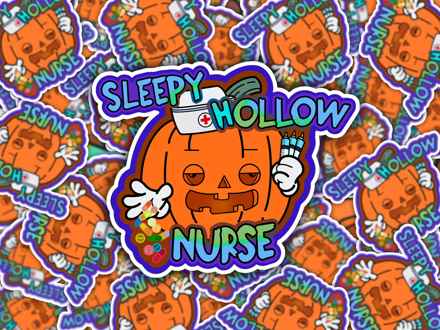 The Legend of "The Sleepy Hollow Nurse" Halloween Nursing Sticker