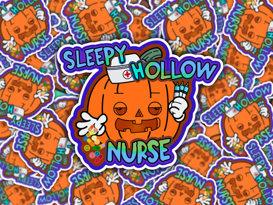 The Legend of "The Sleepy Hollow Nurse" Halloween Nursing Sticker