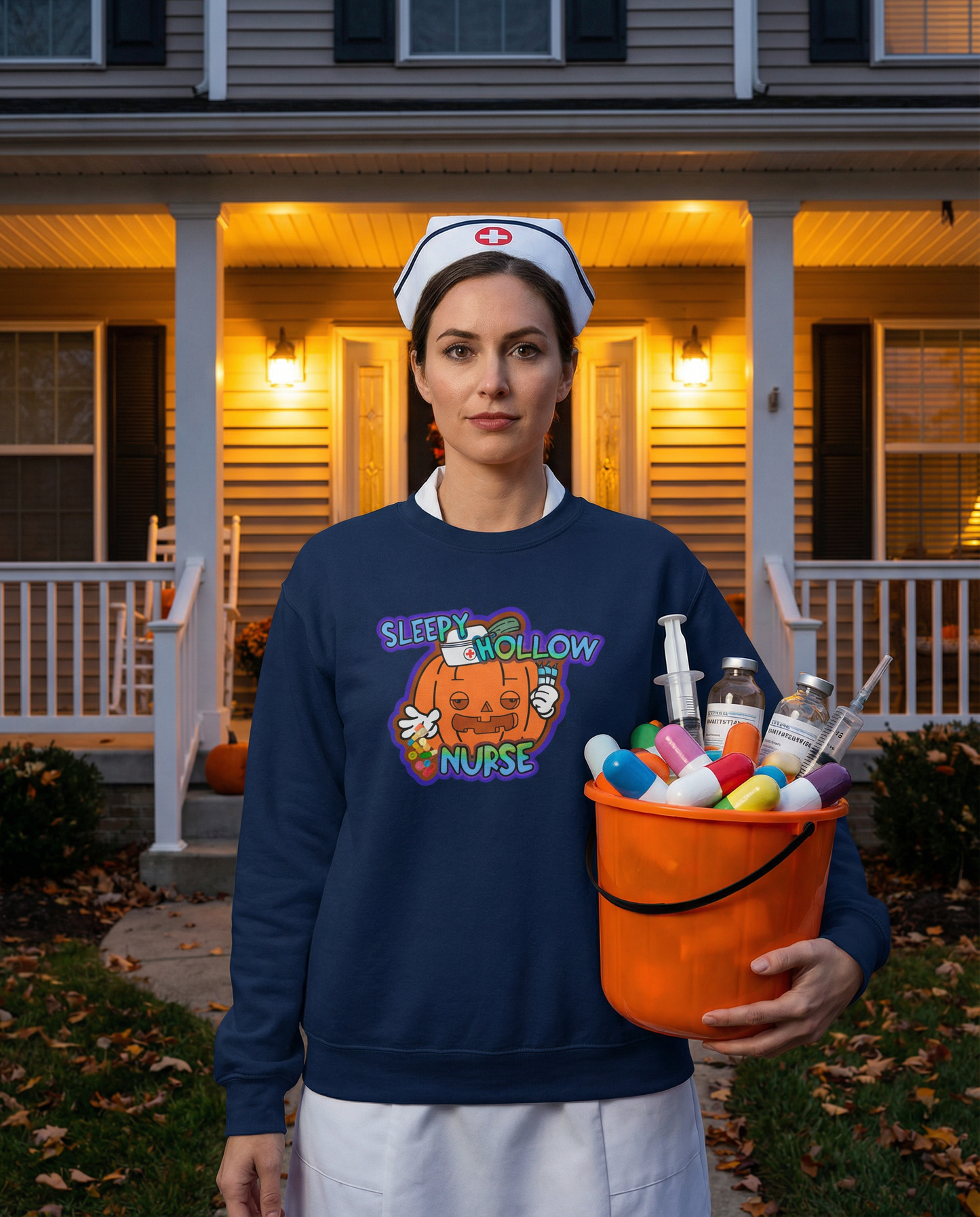 Sleepy Hollow Nurse - Halloween Spooky Sweatshirt