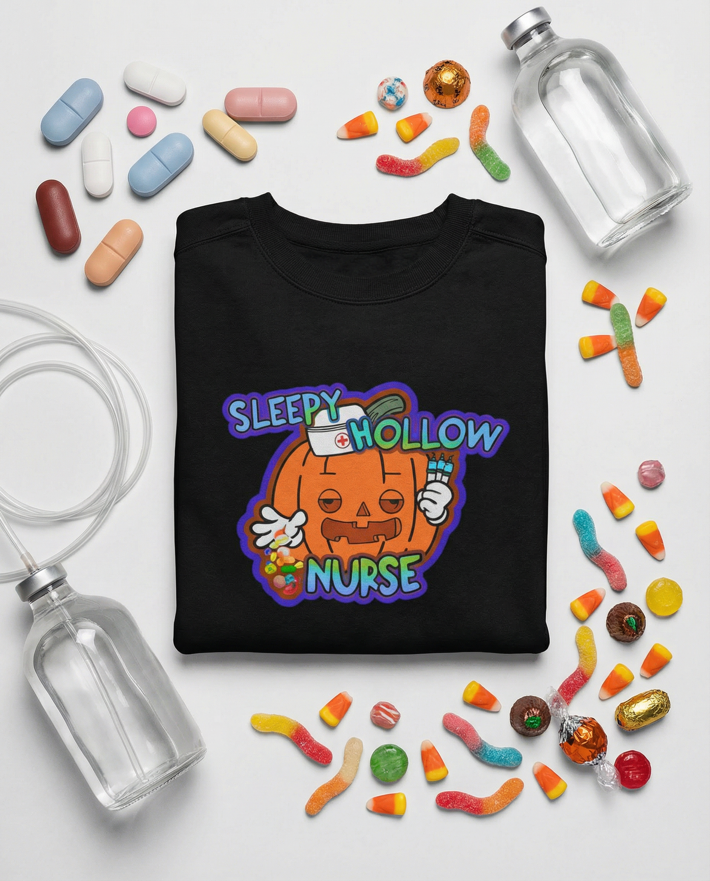 Sleepy Hollow Nurse - Halloween Spooky Sweatshirt