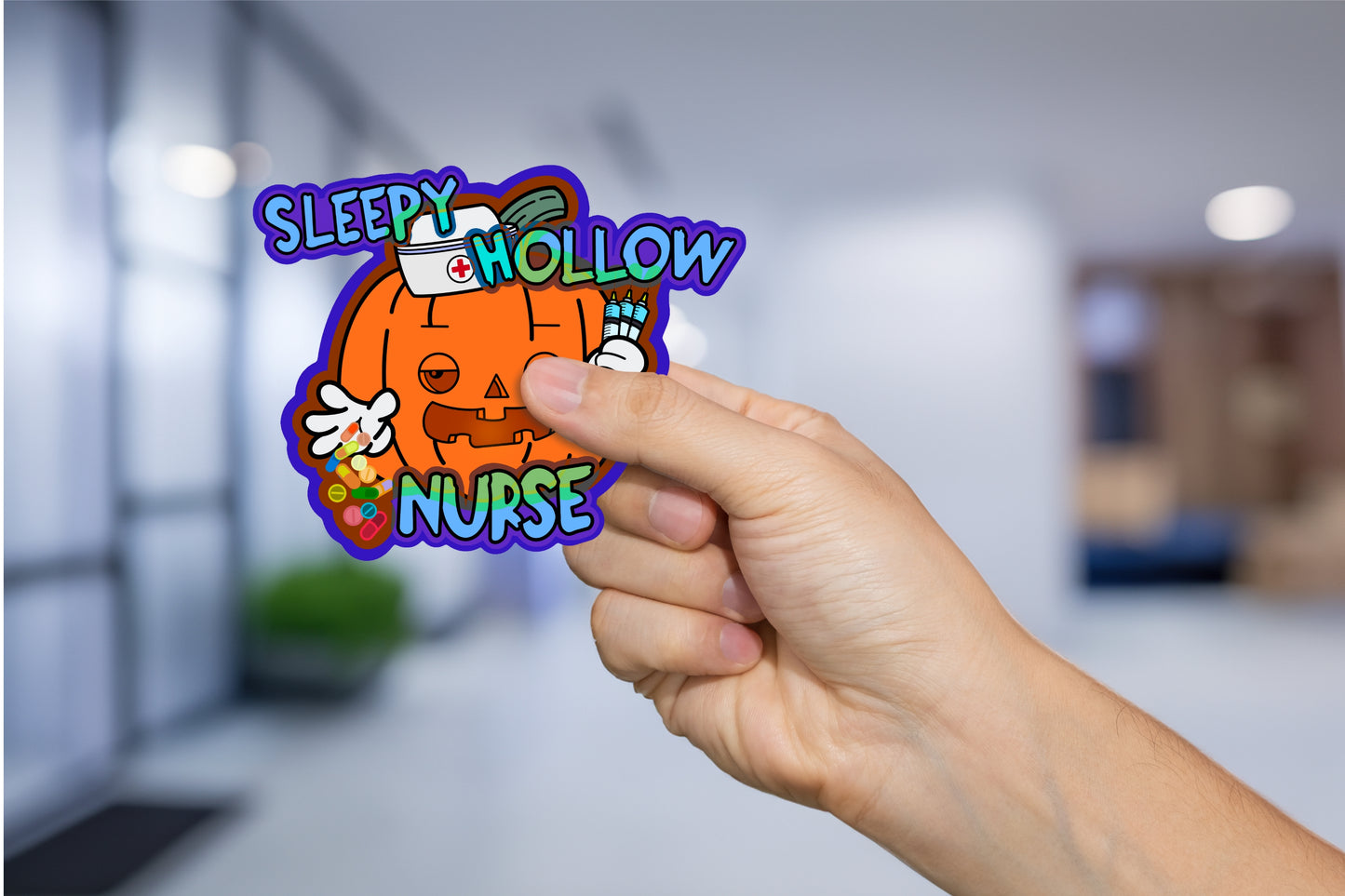 The Legend of "The Sleepy Hollow Nurse" Halloween Nursing Sticker