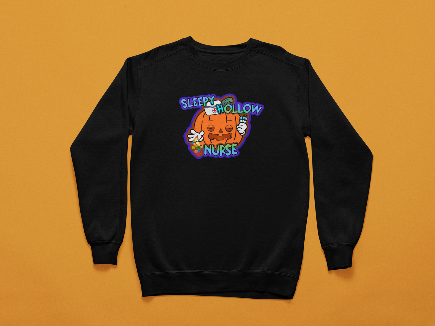 Sleepy Hollow Nurse - Halloween Spooky Sweatshirt