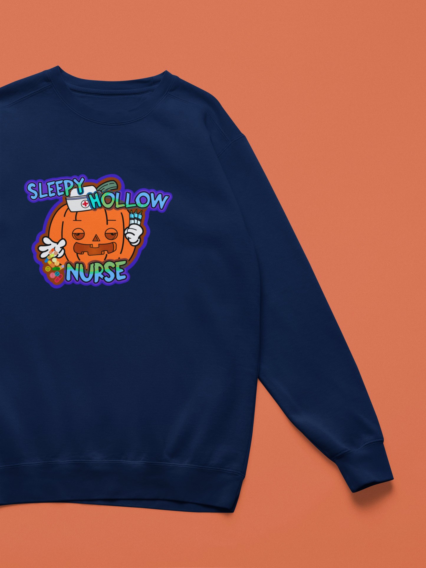 Sleepy Hollow Nurse - Halloween Spooky Sweatshirt