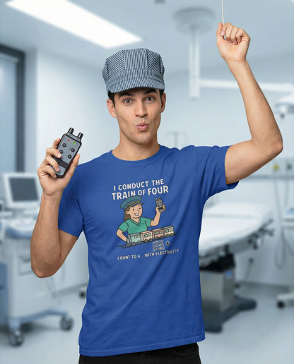 I’m the Conductor of the Train of Four – Guy Conductor Train Shirt