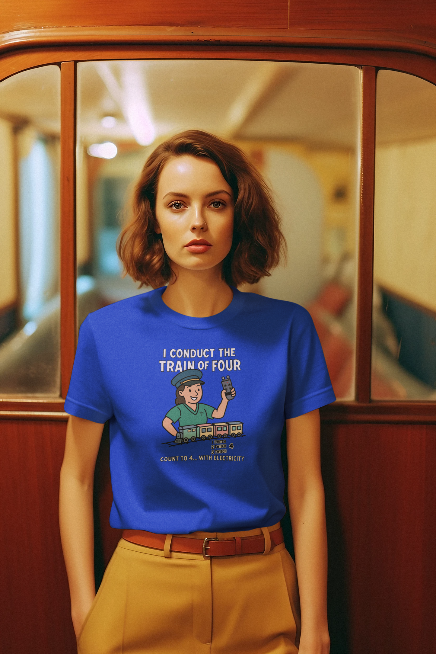 I’m the Conductor of the Train of Four – Girl Conductor Train Shirt