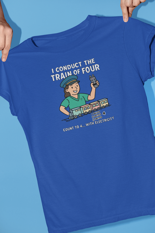 I’m the Conductor of the Train of Four – Girl Conductor Train Shirt