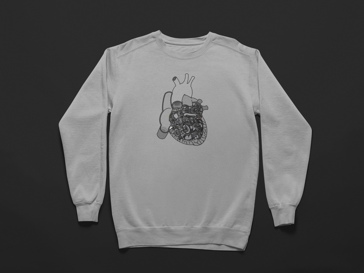 Valves and Ventricles Sweatshirt - Heart Meets Engine