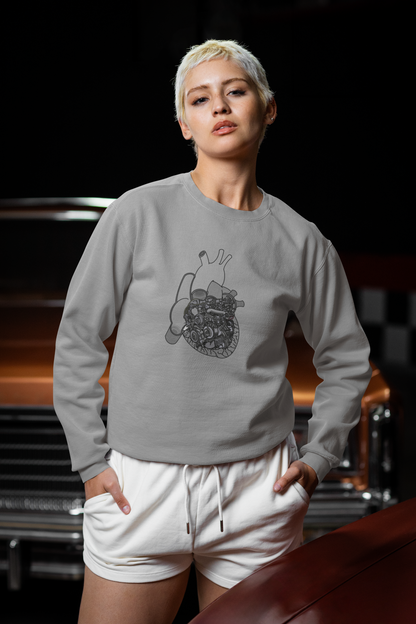 Valves and Ventricles Sweatshirt - Heart Meets Engine
