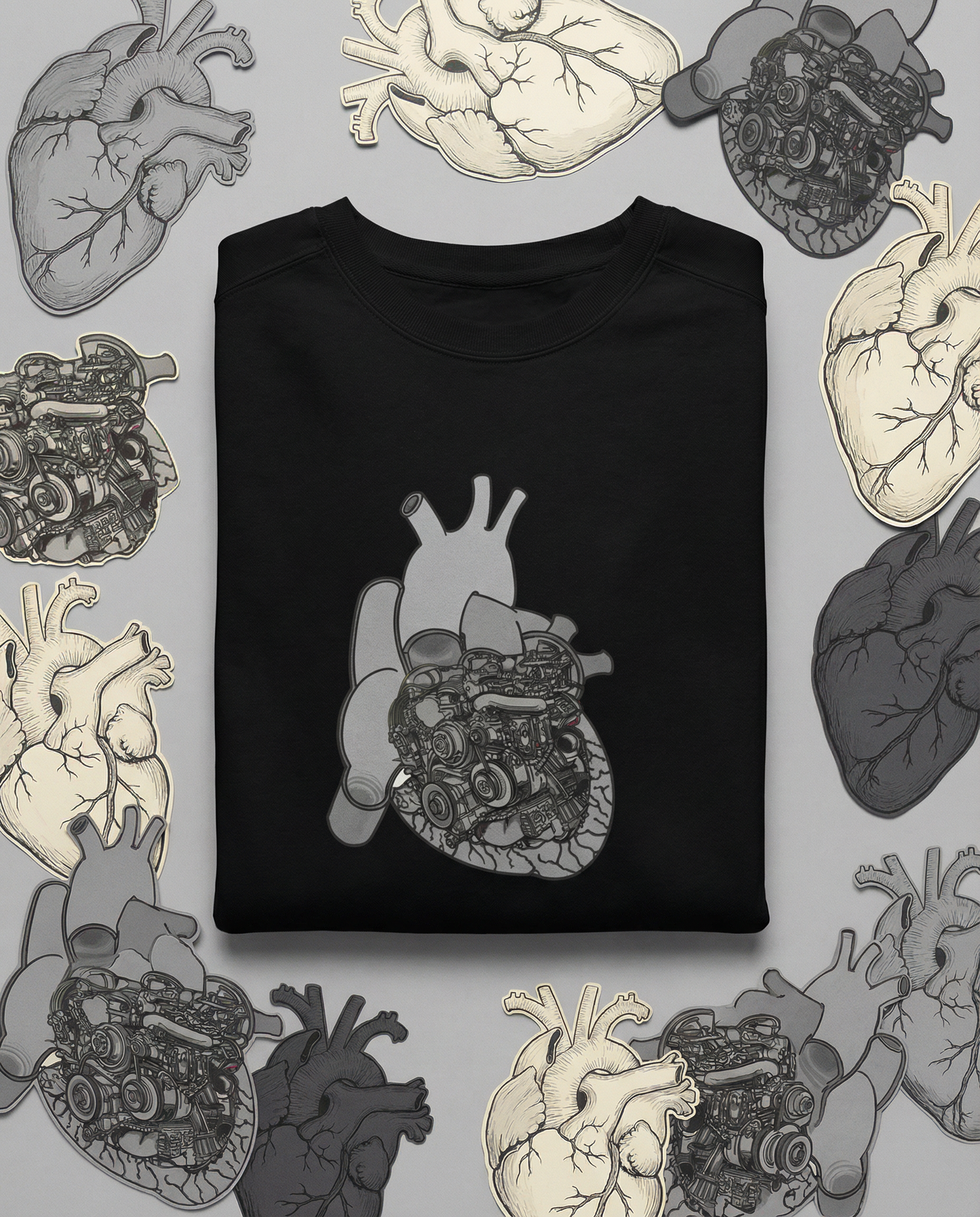 Valves and Ventricles Sweatshirt - Heart Meets Engine