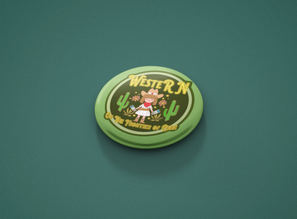 WesteRN Button, On the Frontier of Care, A Western Nurse Button